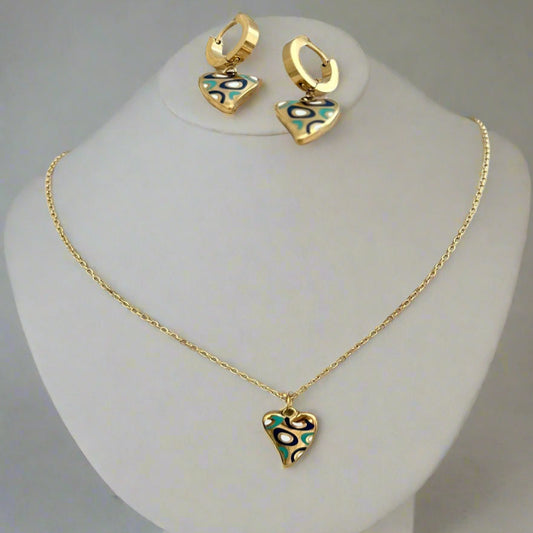Angoscia Necklace and Earrings Set