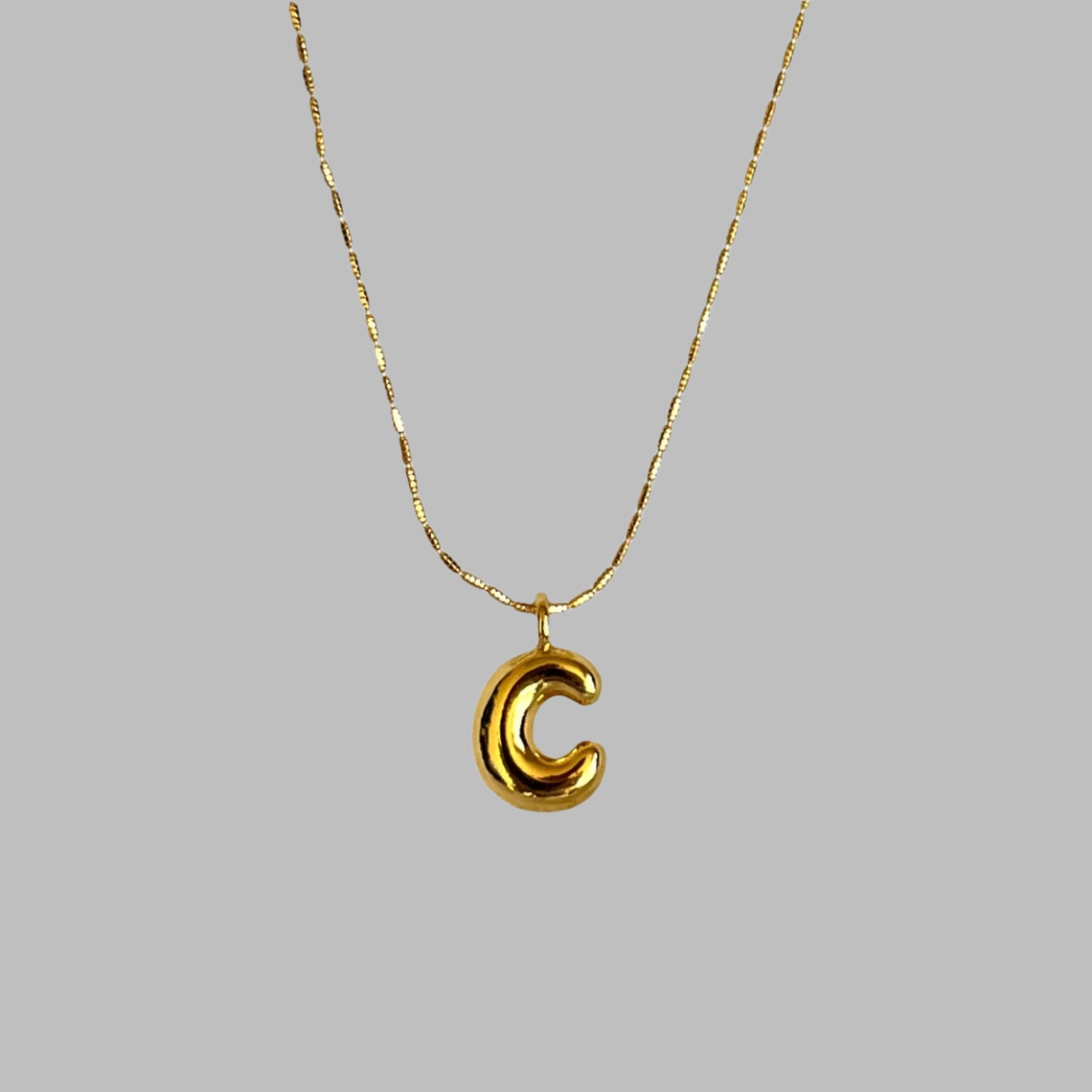 Bubble Letter Necklace C
