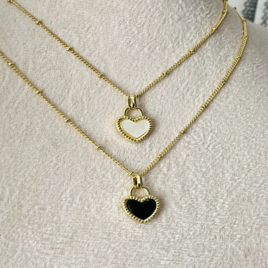 Captiva Reversible-Heart Necklace