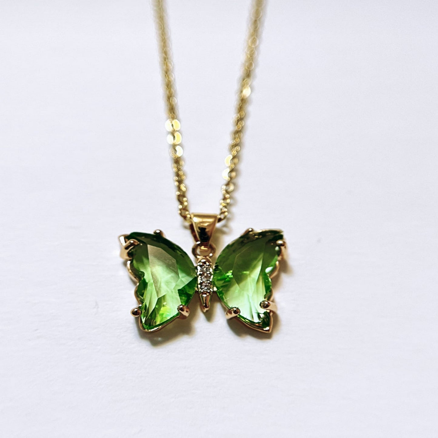 Papillon Necklace (Green)